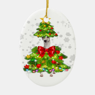 Whidragsbit Santa Julgran Ljus   Julafton Dogmas Julgransprydnad Keramik