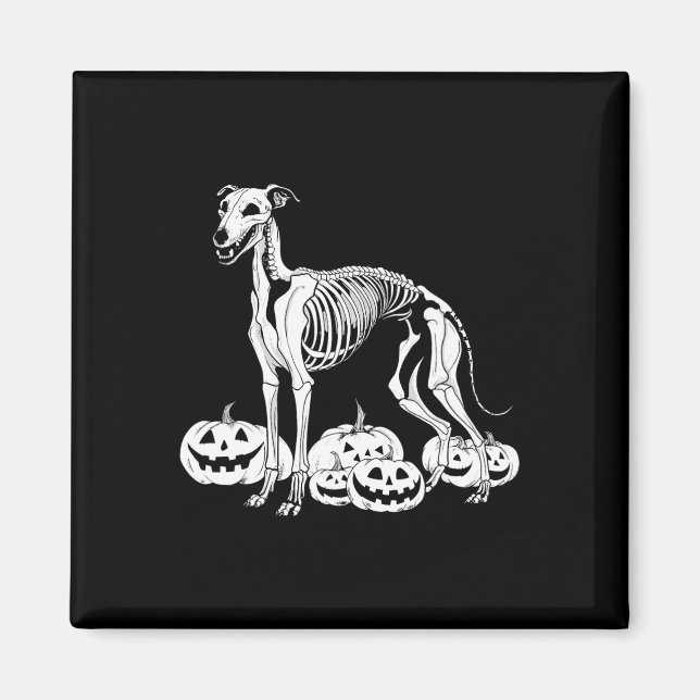 Whifragment Skeleton Birthday Halloween Manar Wome Magnet (Framsidan)