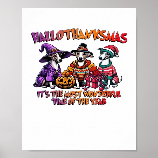 Whifragmentet Halloween-Thanksgivingens julomoteri Poster (Framsidan)