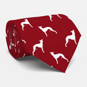 Whifragmentet Hund Silhouettes Mönster Red and Whi Slips