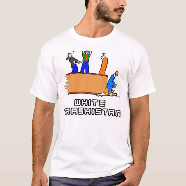 Whikte Trashistan T skjorta Tee Shirt (Framsida)
