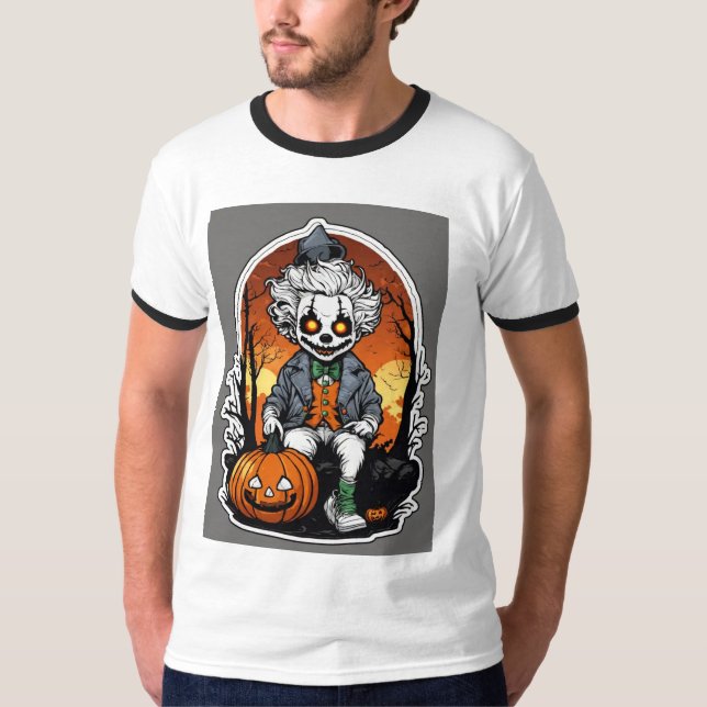 "Whimiscal Bones: Skeleton CarT-Shirt av hög kvali T Shirt (Framsida)