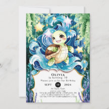 Whimiscal Children's Turtle Birthday