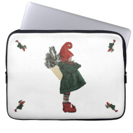 Whimiscal jul Gnome Laptop sleeve 13 tum |