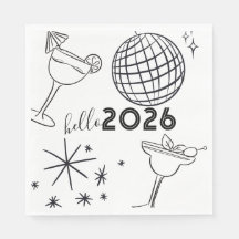 Whimiscal Krafsings Hej 2026 Nyår Guld