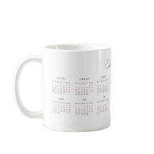 Whimiscal White Reindeer 2025 Calendar