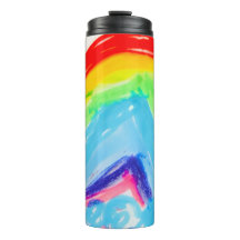 Whimisial Rainbow Kids Teckning vattenflaska