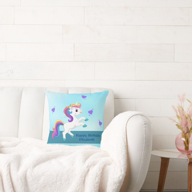 Whimisique Unicorn Birthday Dekorativ kudde (Soffa)