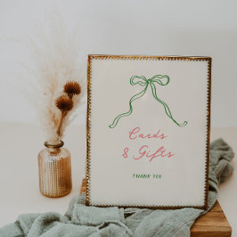 Whimisky Quirky Handsigned Bow Cards and Gifts Poster