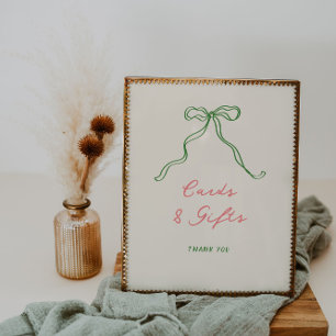 Whimisky Quirky Handsigned Bow Cards and Gifts Poster