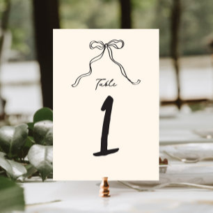 Whimisky Quirky Handwrite Bow Bordsnummer