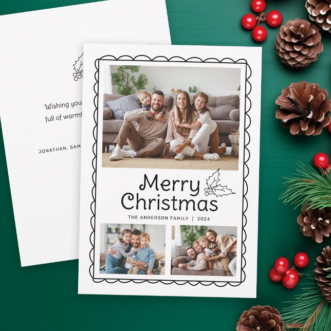 Whimisoped Doodle Ram Photo jul Julkort (Skapare uppladdad)