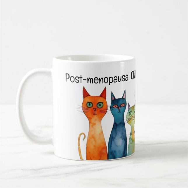 Whimissik Barnsoldat Cat Dam Kamala Teal Orange Kaffemugg (Vänster)