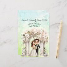 Whimissik Bride och Groom Bröllop Pappra Lakan