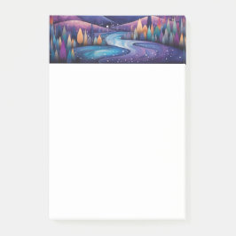 Whimissik Nattflod, Träd och berg Post-it Block