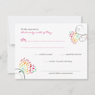 Whimissing Summer Love birds Bröllop OSA Kort
