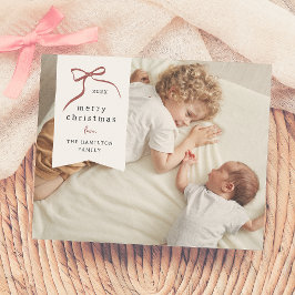 Whimissique Red Bow-Helgdag Foto Budget