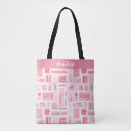 Whimissique Supplies Mönster Rosa Tygkasse