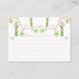 Whimissisk ärta i en Pod Baby Shower Game Mamma Rådkort