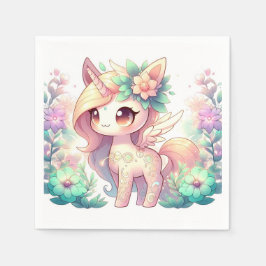 Whimissisk babystötare för Unicorn Pappersservett