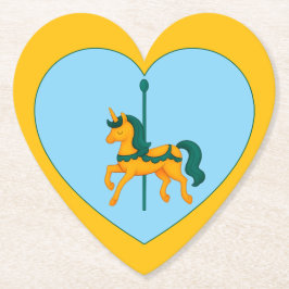 Whimissisk babystötare för Unicorn Underlägg Papper