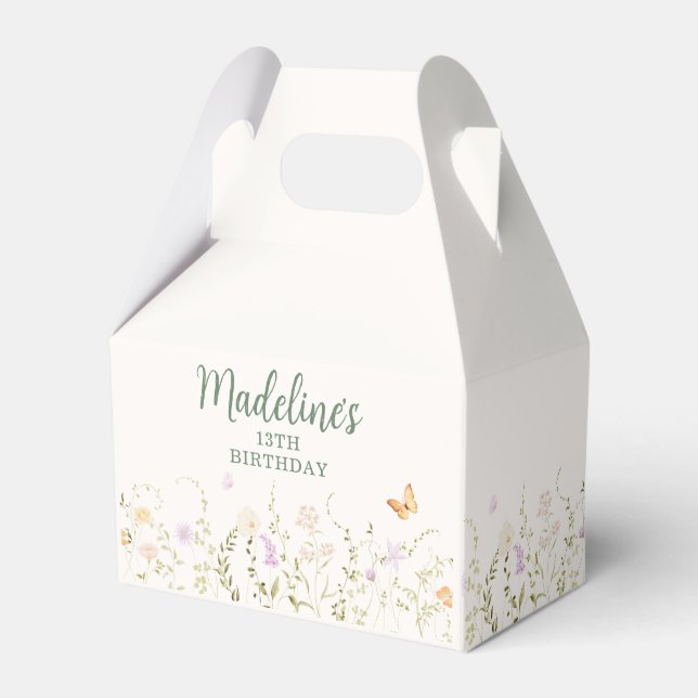 Whimissisk Blommigt Garden Party födelsedag Presentaskar (Framsidan Sidan)