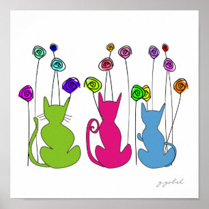 Whimissisk catering Canvas Watercolor Art Poster