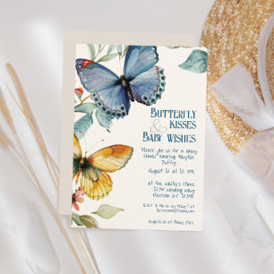 Whimissisk fjäril Fairytale Vår Baby Shower Inbjudningar