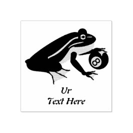 Whimissisk groda Palming och åtta Boll Stämpel