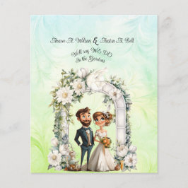 Whimissisk Grönt av groom Bröllop Arch Blue