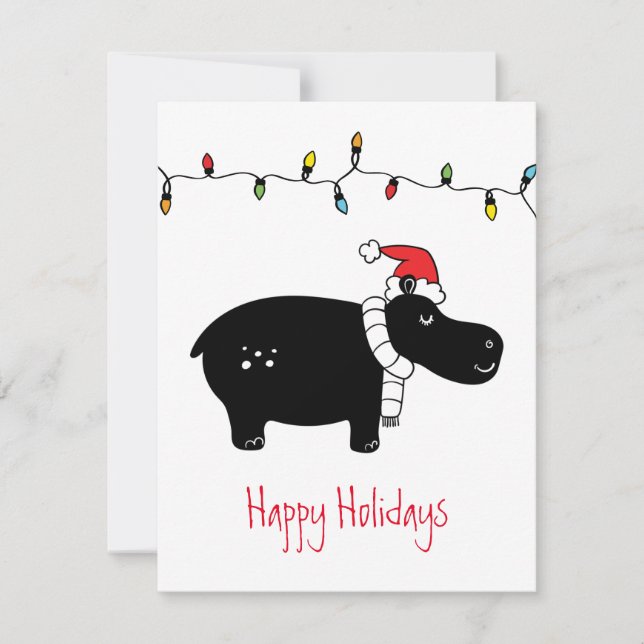 Whimissisk jul Hippo Kort (Framsida)