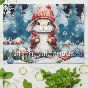 Whimissisk julbunny kökshandduk
