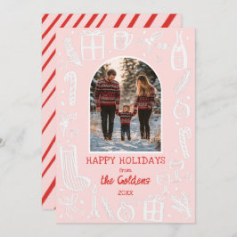 Whimissisk julklapp Anpassningsbar Arch PHOTO Julkort