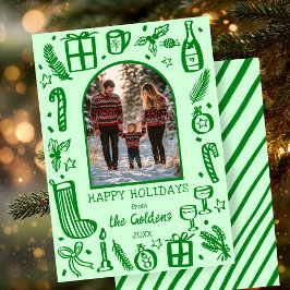 Whimissisk julklapp Anpassningsbar Arch PHOTO Julkort