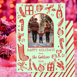 Whimissisk julklapp Anpassningsbar Arch PHOTO Julkort