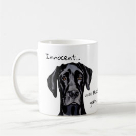 Whimissisk nocent Black Great dane Kaffemugg