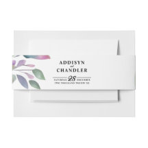 Whimissisk Pastel Watercolor Wildblomma Bröllop