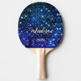 Whimissisk siridscent blue Glitter monogram Pingisracket