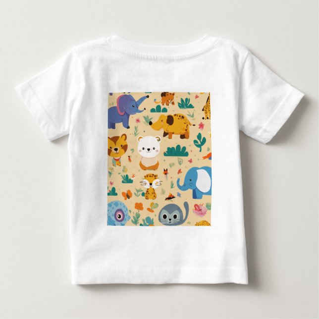 Whimissisk Wonderland Kids tryckpress T Shirt (Baksida)