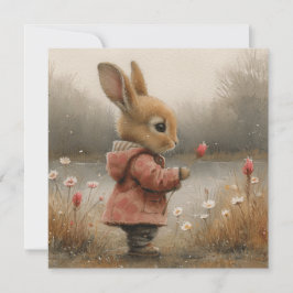 Whimissiska Bunnies: Glatta Hälsning 🐇 Digital Julkort