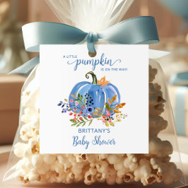 Whimissiskt Blue Pumpkin Baby Shower Gåvor Etiketter