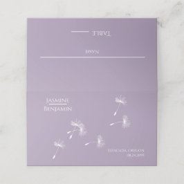 Whimissiskt Dandelion Bröllop Ställe / eskort Placeringskort