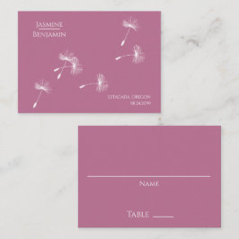 Whimissiskt Dandelion Bröllop Ställe / eskort Placeringskort