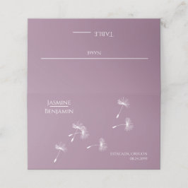 Whimissiskt Dandelion Bröllop Ställe / eskort Placeringskort