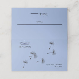 Whimissiskt Dandelion Bröllop Ställe / eskort Placeringskort