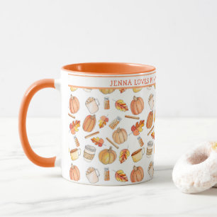Whimissiskt fall-pumpkin Spice Two Tone Mugg