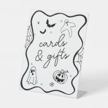 Whimissiskt Halloween-babyvykort och presentkort