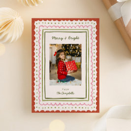 Whimissiskt handritat julfoto i Ramar Julkort