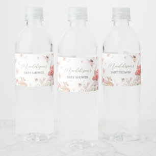 Whimissiskt Little Fairy Baby Shower Vattenflaskor Etikett