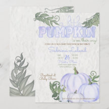 Whimissiskt Little Pumpkin Violet Girl Baby Shower